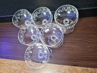 6 ks kryštáľových pohárov