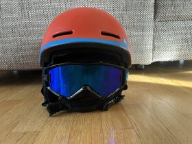 Detská lyžiarska prilba Salomon + okuliare Uvex
