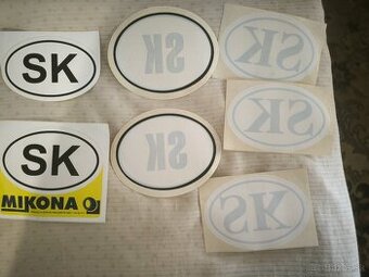 Retro nálepky na auto SK