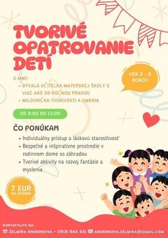 Tvorivé Opatrovanie Detí