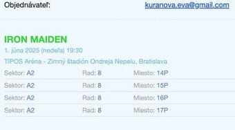 Iron Maiden 01.06.2025 Bratislava
