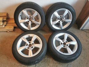 DISKY orig. Audi R16 5x112 + pneu Dunlop letne