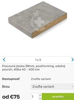 Kuchynska pracovna doska