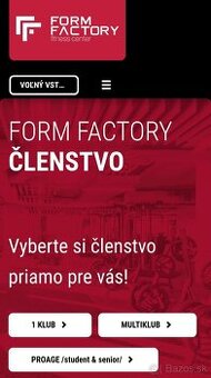 Členstvo (permanentka) na 6 mesiacov do siete fitiek