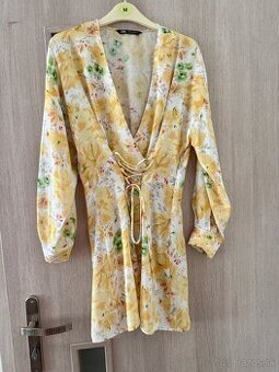 Zara letne saty s dlhym rukavom
