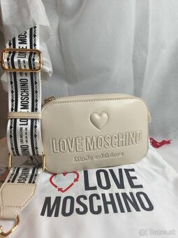 Krémová kabelka zn. Love Moschino