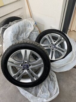 Mercedes original disky + zimne pneu Bridgestone R18 235/50