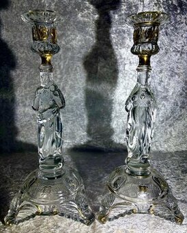 Párové svietniky Val St.Lambert 1936 Belgicko