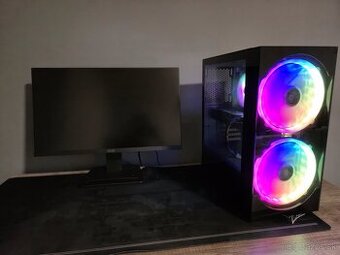 Výkonný,herný PC, RGB + herný monitor