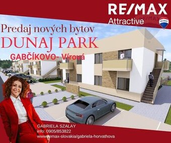Predaj: NOVÉ BYTY- DUNAJ PARK, GABČÍKOVO, so záhradkou, okre
