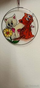 Predám maľbu na skle v kovovom rámiku