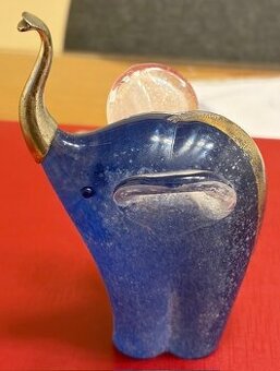 Originalny muransky skleneny slonik - 1