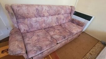 Rozťahovacia sedačka + 2 kreslá typu ušiak