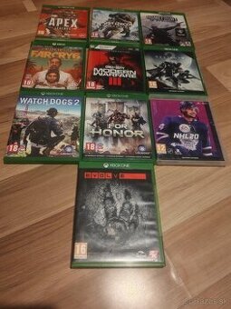 Predám hry na xbox