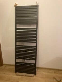 Kúpeľňový radiátor Thermal Trend čierny rovný KH600/1850mm