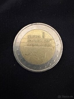 2 erouvá minca beatrix 2002 Holandsko