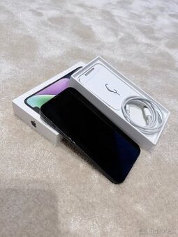 Predám iPhone 14 128 gb, vo farbe Midnight