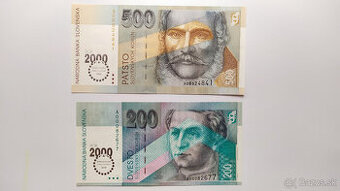 Bimilénium 500, 200 , 50 a 20Sk