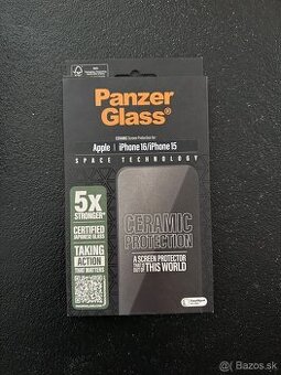 Panzerglass ochranné sklo iPhone 16/iPhone 15 - Ceramid