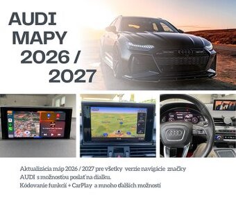 Aktualizácia navigácie AUDI Mapy 2026 Carplay / Kodovanie
