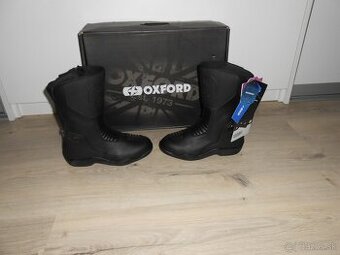 Predam nove damske kozene moto cizmy znacky OXFORD TRACKER