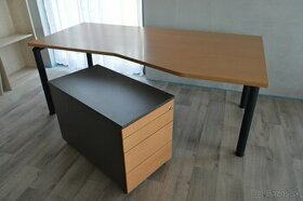Kancelársky stôl +kontajner , písací stôl