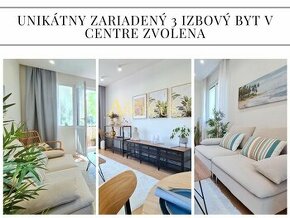 UNIKÁTNY ZARIADENÝ 3 IZBOVÝ BYT V CENTRE, 73 M2, ZVOLEN