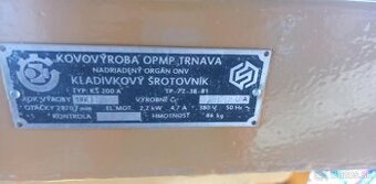 Šrotovník KŠ 200A