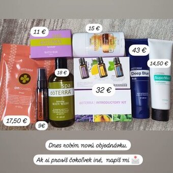 dōTERRA esenciálne oleje a ďalšie produkty