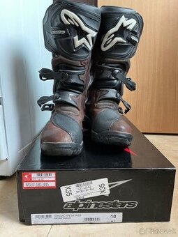 Vysoké čižmy Alpinestars Adventure hnedo-čierne 44.5/10
