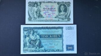 Bankovky 1.ČSR Specimen UNC