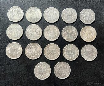 Strieborné mince RU a Rakúsko