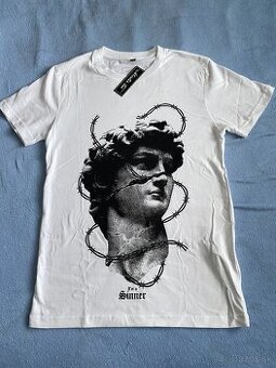 Tričko 'I'm A Sinner', nové, veľkosť XS, biele