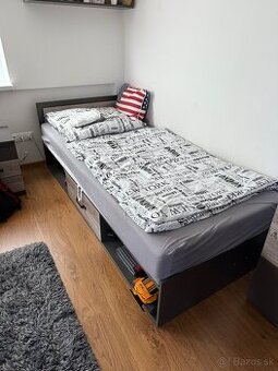 Posteľ 90x200 s úložným priestorom