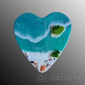 Predaj  srdce, Polynézia 1, 30x30 cm