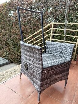 Záhradné polohovateľné stoličky