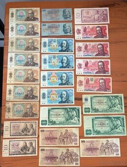Rôzne bankovky LOT