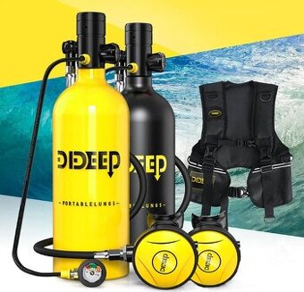 Scuba na potápanie,2L,30-35 min,vesta k flasi