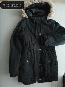 Dievčenská čierna Pepperts,  zimná bunda.