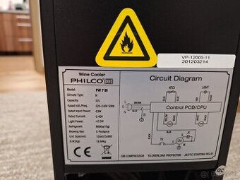 Vinotéka / chladnička na víno - Philco