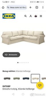 Predam sedacku IKEA ektorp aj s nahradnymi navlekmi