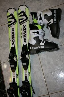 lyže salomon X max 100 cm , lyžiarky Head