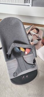 BabyBjorn Babybjorn lehátko Bliss Light Grey 3D Jersey