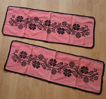 Vyšívané behúne - 2 ks