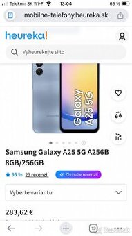 Predám Samsung galaxy A 25