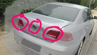 Volkswagen Passat B7 sedan svetlá zamok kufor