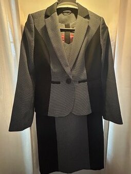 Kostým, puzdrové šaty so sakom 38