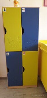 Detská policová skriňa / 4-box pre materskú školu a detské c