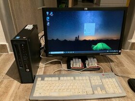 Kompaktná PC zostava HP Elitedesk,LCD+PC+myš+klávesnica