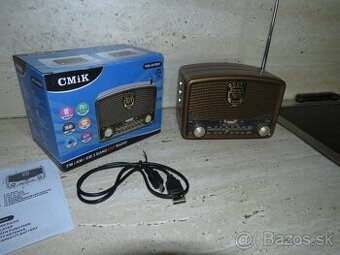 Predam nove mensie retro radio CMIK,BT,USB -